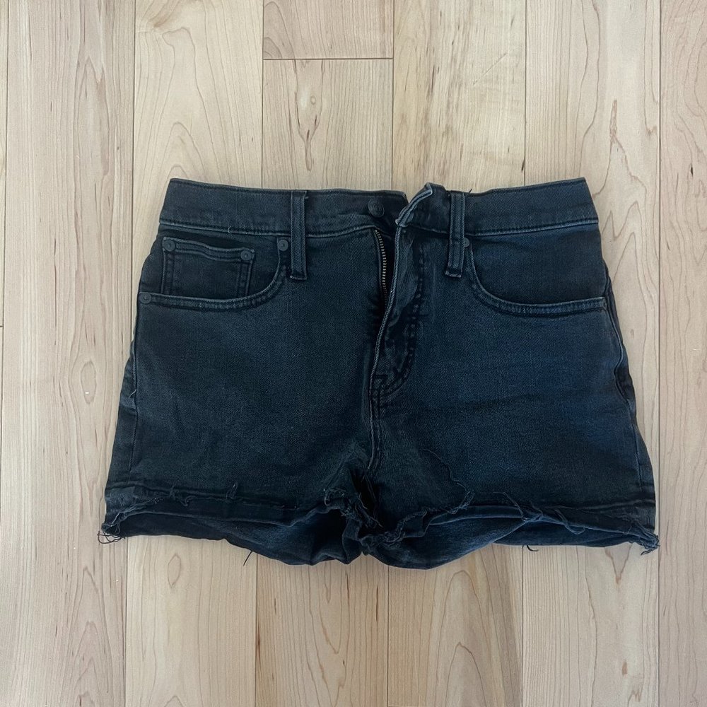 Madewell The Perfect Jean Short Black Size 26 Denim Shorts